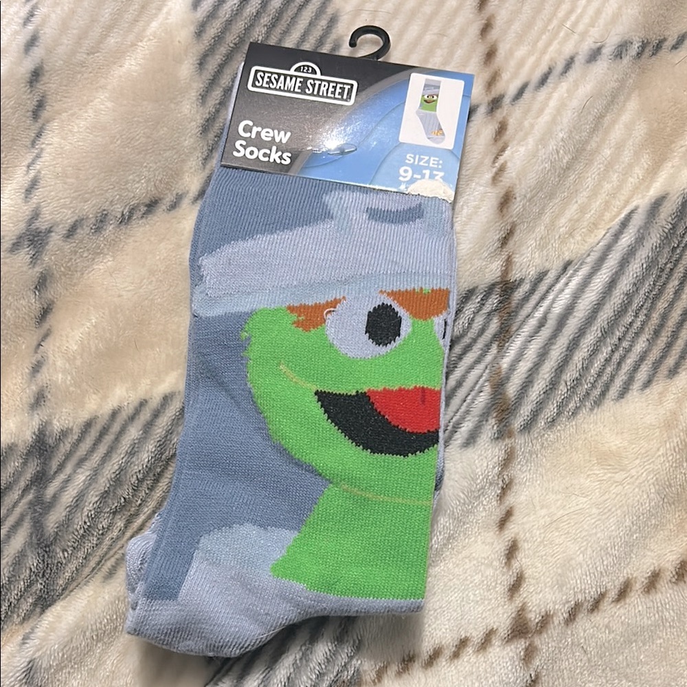 Sesame Street Cookie Monster Crew Socks -